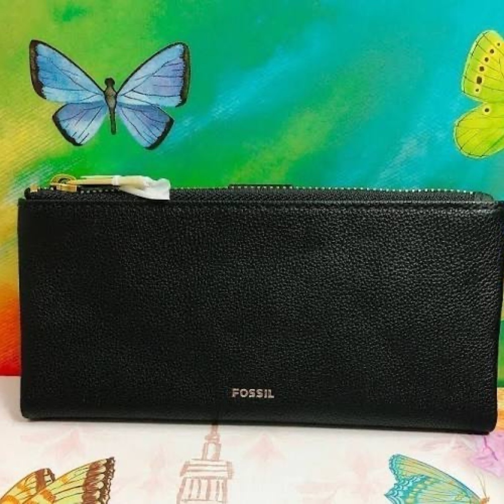 Fossil Laine Leather Clutch NWT - Picture 3 of 5
